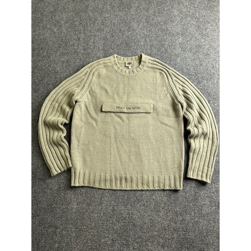 Men's Vintage 90s Versace Jeans Couture Merino Wool Sweater Made in Italy Size M